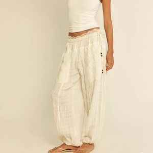 Free People Misty Balloon Pants – White – Size S – NWOT